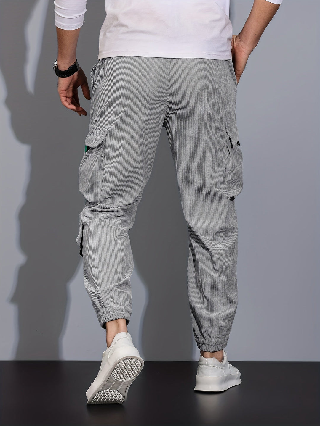EB Schwarze Cargo-Hose für Herren