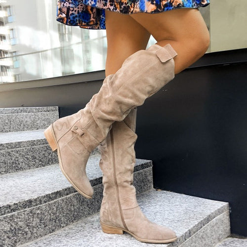 Kniehohe Mode-Stiefel EB