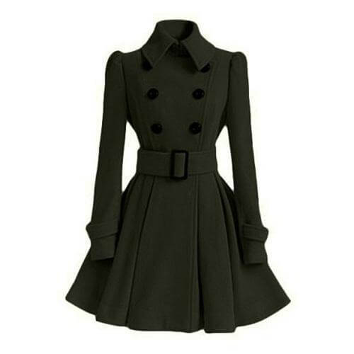 EB | Damen Doppelreiher Windbreaker Trenchcoat