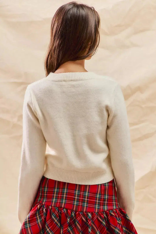 EB | Gemütlicher Weihnachts-Zuckercone Kurzer Pullover