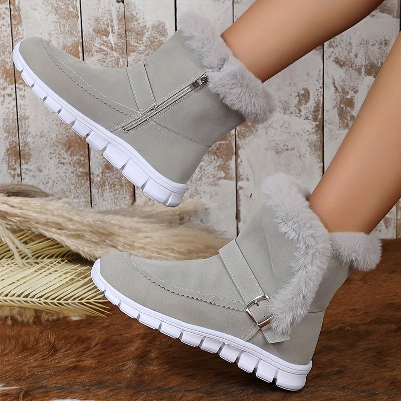 EB | Schneestiefel mit Schnalle und Seitenreißverschluss