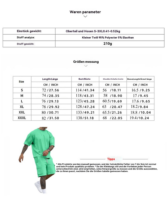 EB | T-Shirt Werkzeugshorts Sportanzug