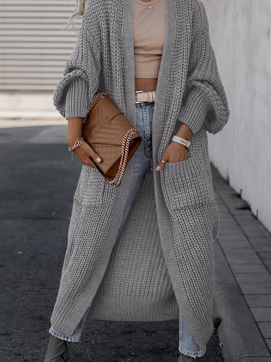 EB | Lässige Gestrickte Weste Mit Taschen