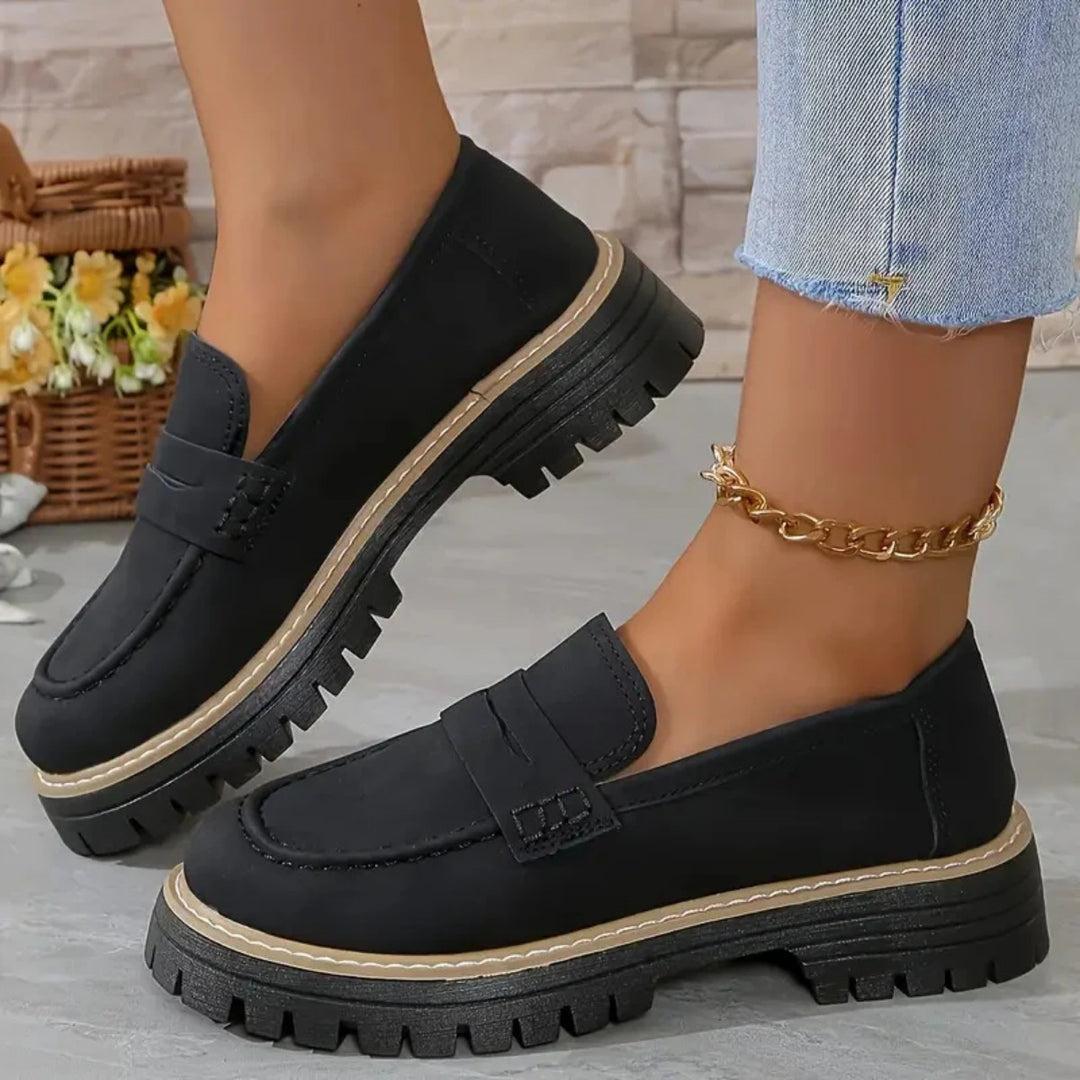 EB | Britischen Stil Frauen Schuhe dicke Ferse dicke Sohle