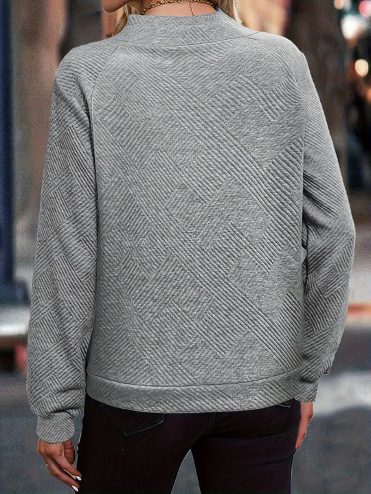 EB | Leichtgewicht Pullover mit Knopfdetails Polyester Stilvoll und Praktisch