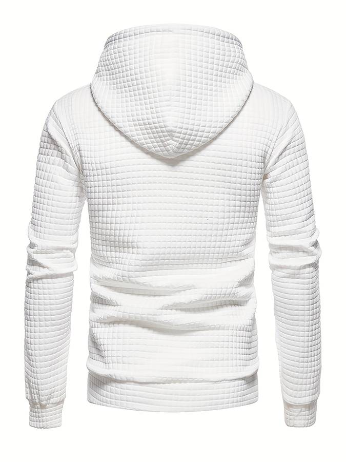 EB - Lässiger Waffelmuster Hoodie für Männer