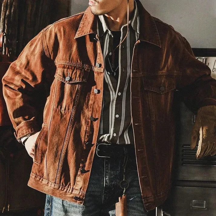 EB | Retro Herrenjacke Westernstil