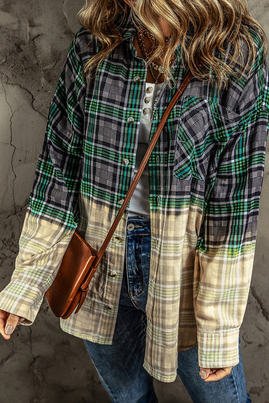 EB | Patchwork Cam Jacket in Checkered Cotton Blend Trendy und Unique