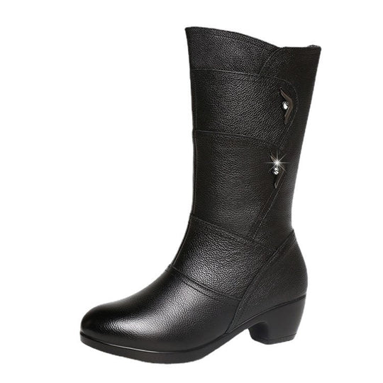 Damen-Boots mit Plateau & Blockabsatz EB EB
