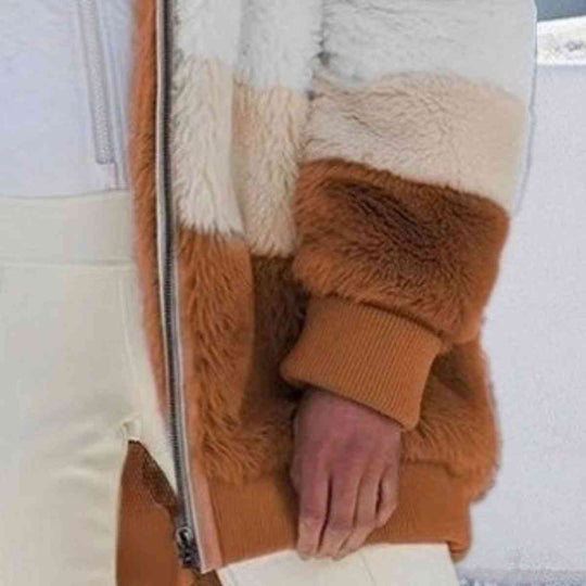 EB | Color Block Zip-Up Kapuzenjacke