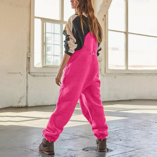 EB | Damen Fleece Overall Mit Verstellbaren Trägern Stylisch Und Bequem