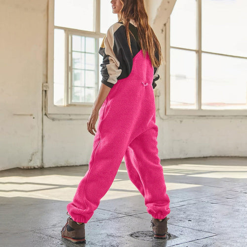 EB | Damen Fleece Overall Mit Verstellbaren Trägern Stylisch Und Bequem