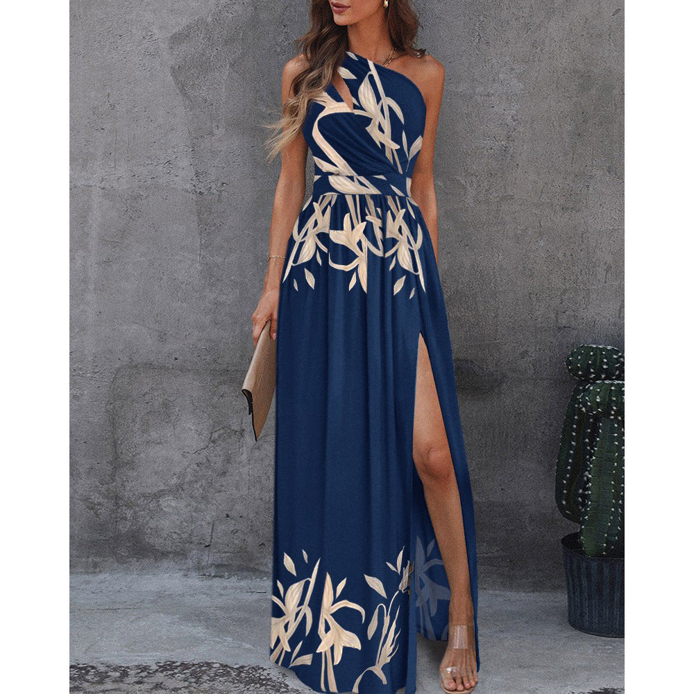 EB | Frühling/Sommer Schulterfreies Kleid für Frauen