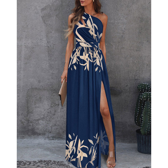 EB | Frühling/Sommer Schulterfreies Kleid für Frauen