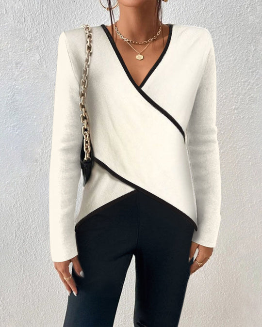 EB | Eleganter V-Ausschnitt Pullover