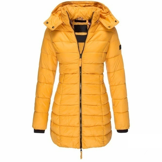 EB | Daunenjacke lang Kapuze Damen