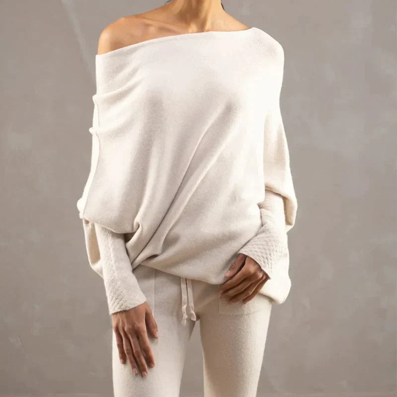 EB | Asymmetrisch drapierter Pullover