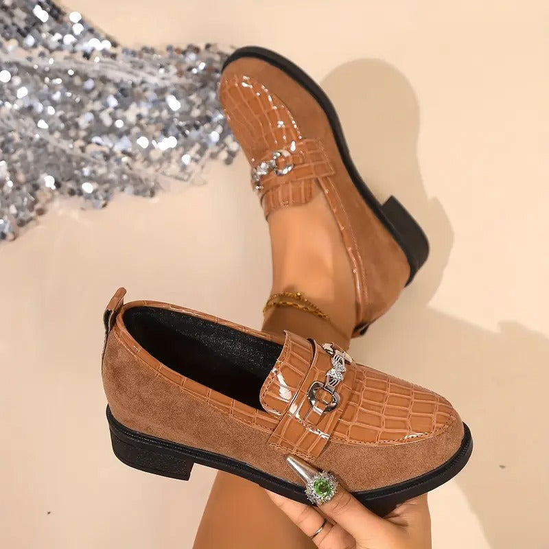 Damen-Loafer mit Metallkette EB EB