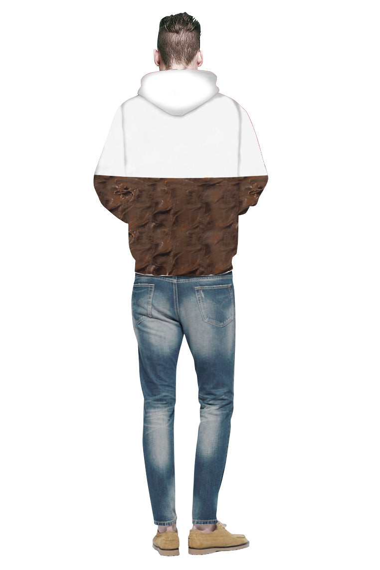 Unisex Kapuzenpullover mit kreativem Nutella-Design EB