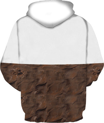 Unisex Kapuzenpullover mit kreativem Nutella-Design EB