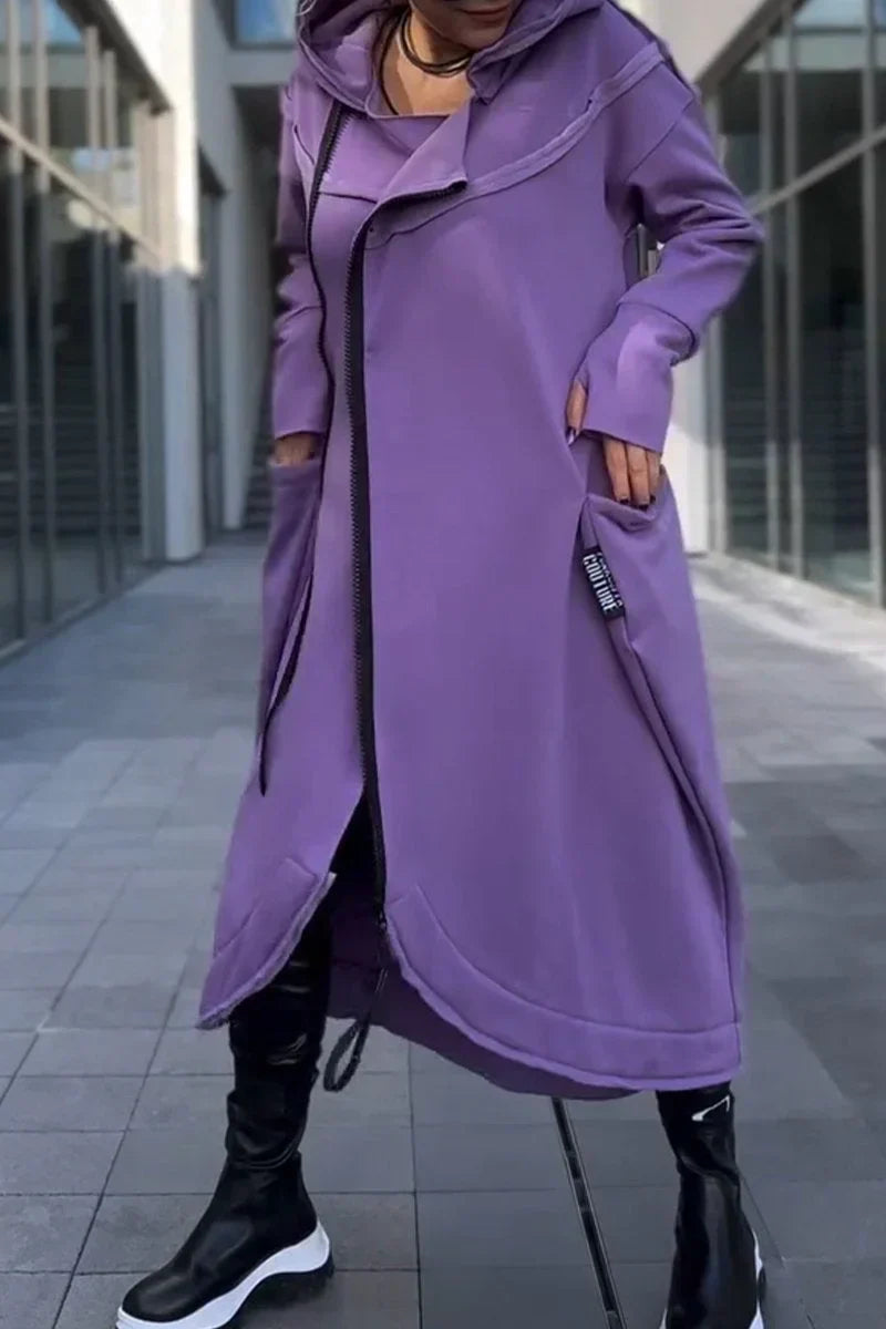 EB | Langes Hoodie-Kleid mit Modernem Schnitt