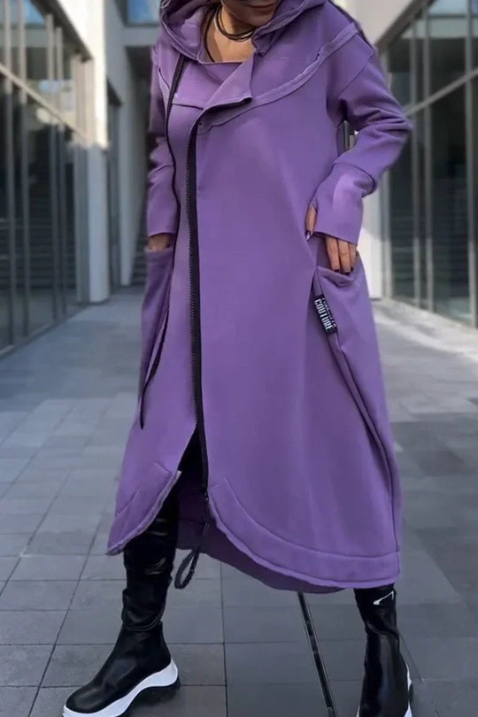 EB | Langes Hoodie-Kleid mit Modernem Schnitt