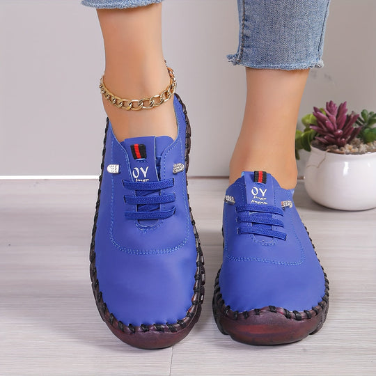 EB | Bequeme Lederschuhe mit Runder Spitze