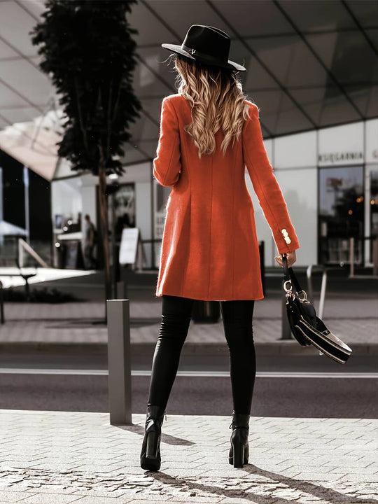 Taillierter Wollmantel für eine schmeichelnde Passform