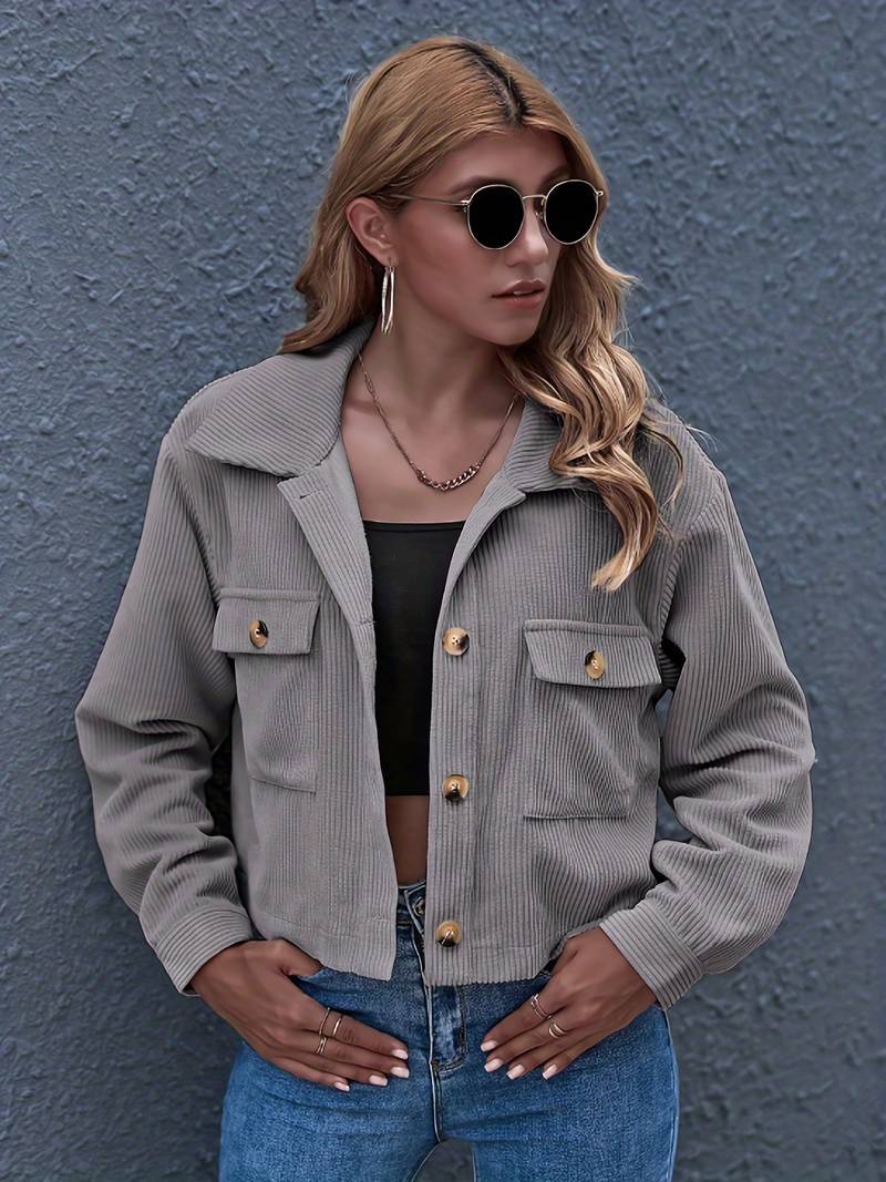 EB | Kurze Cordjacke für Damen