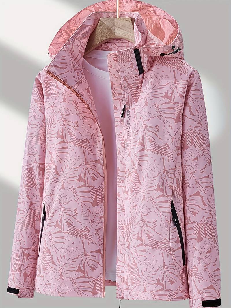 EB | Jacke Elegante Wasserfeste Jacke mit Floralem Druck