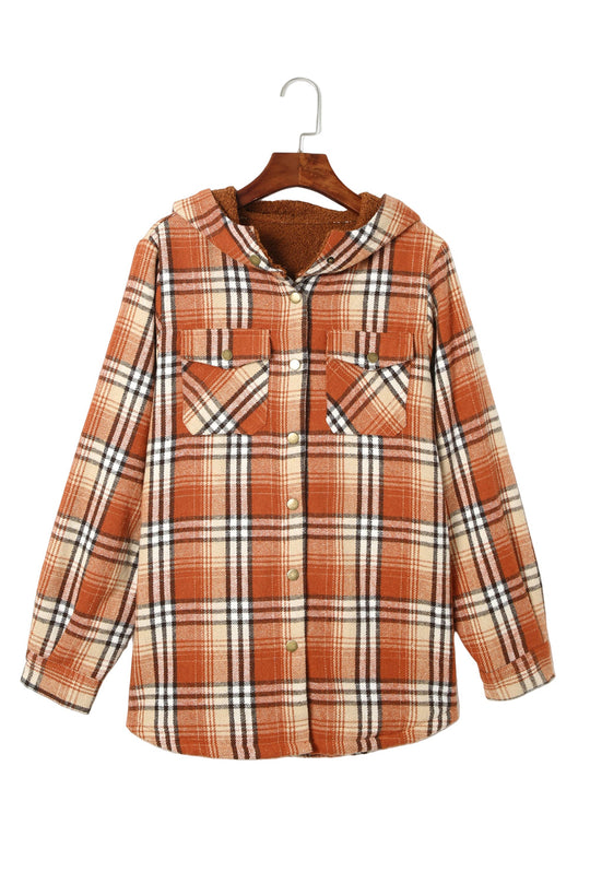 EB | Gepunktete Jacke mit Kapuze Weiches Plüschfutter Perfekt für Kalte Tage