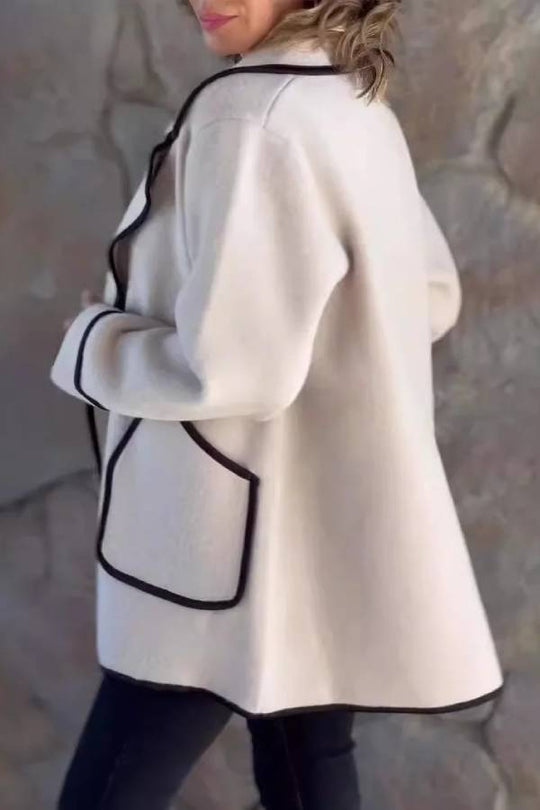 EB | Suit-Kragen doppelseitige Wolljacke