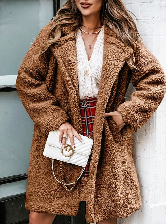 EB | Kuscheliger Teddy Mantel für Kalte Wintertage