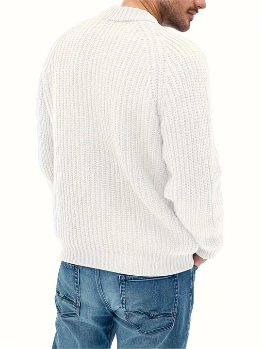 EB | Strickpullover Im Klassischen Design Acryl Komfortabel und Warm