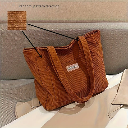 Elegante Damen Cordstoff Tasche | EB