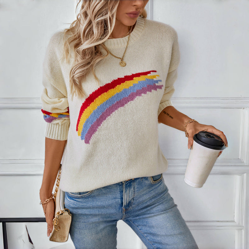 EB | Regenbogen Strickpullover