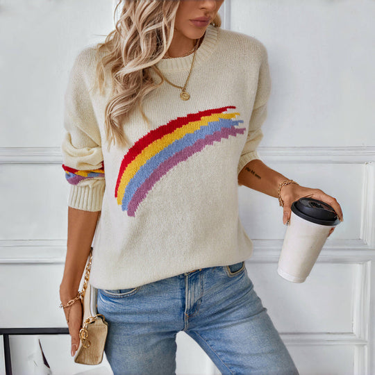 EB | Regenbogen Strickpullover