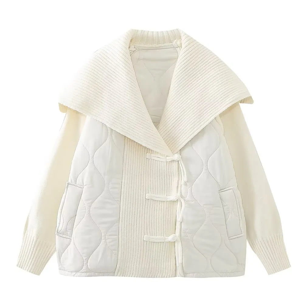 EB | Oversized Damenjacke mit Lässigem Marinekragen