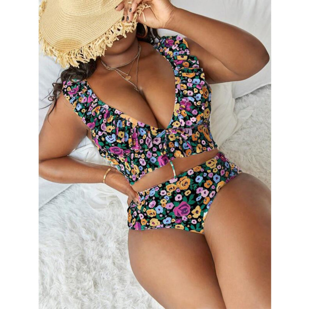 EB | Großer bedruckter geteilter Bikini