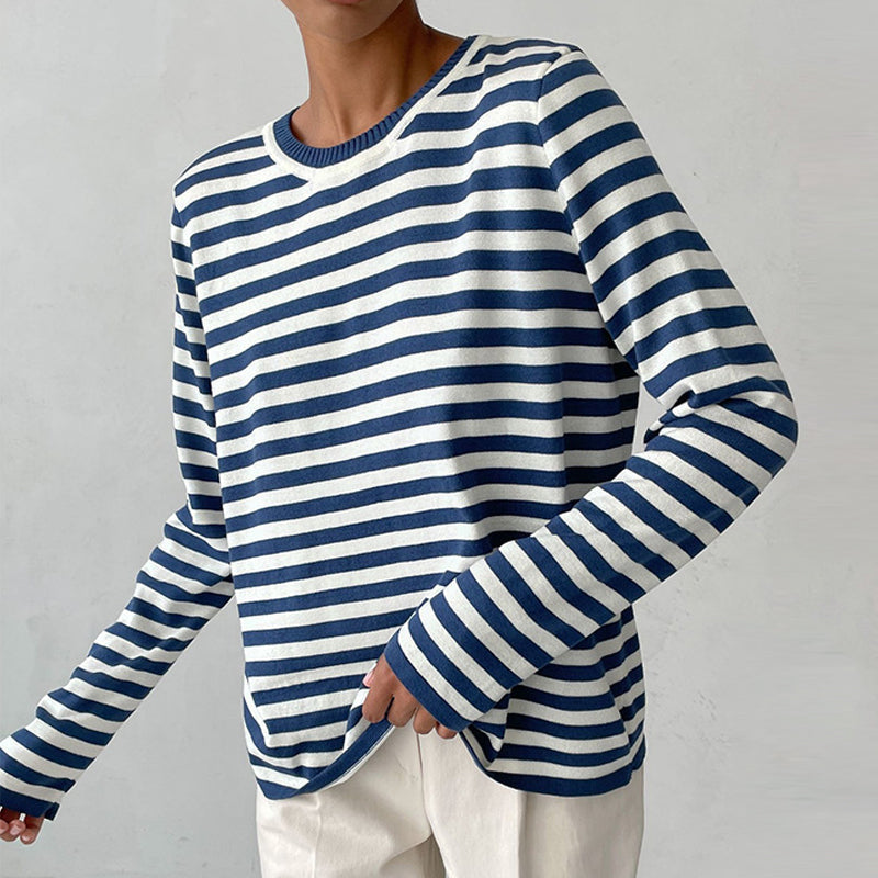 EB | Gestreiftes T-Shirt Luxus Komfort Und Stil