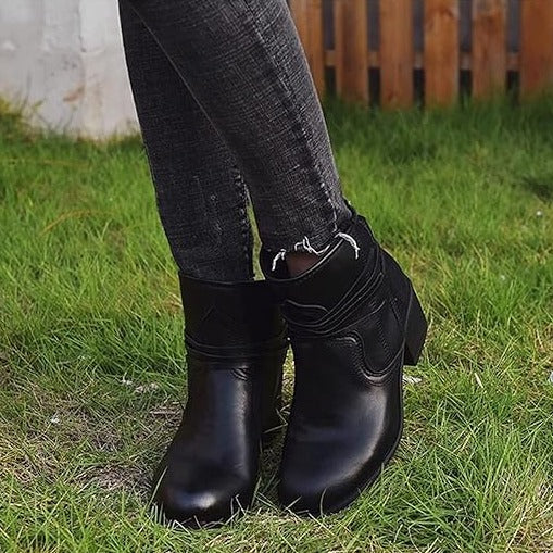 EB | Damenstiefel Weinlese Schnürstiefel