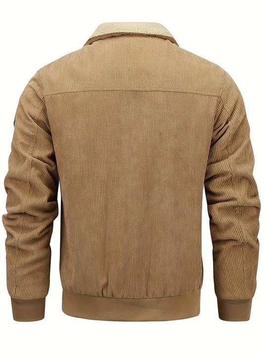 EB | Warmen Jacke mit Cord und Fleecefutter Cordura und Polyester Robuste und Bequeme