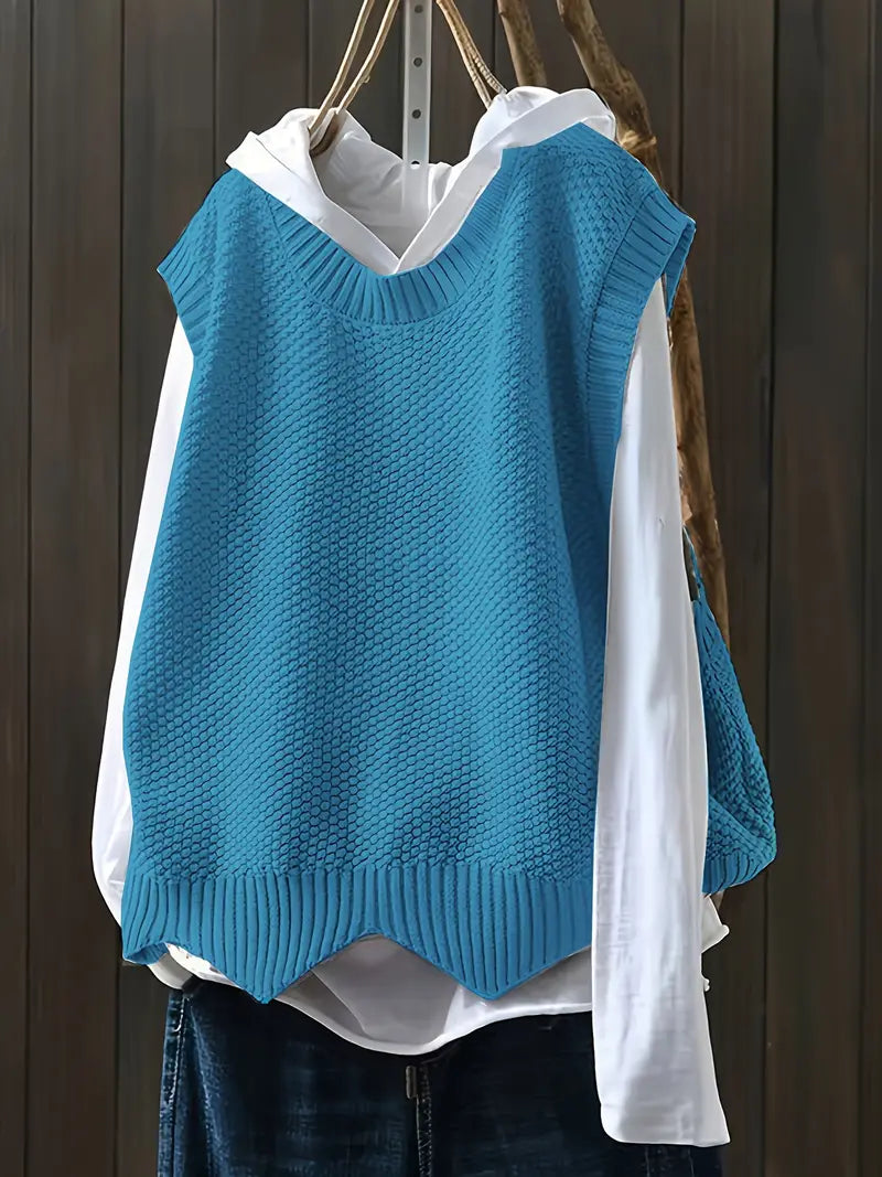 EB | Strickweste Mit Rundhals