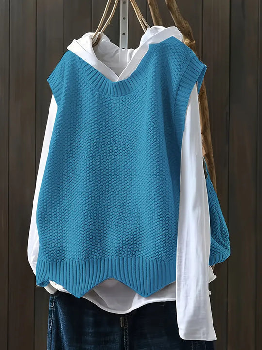 EB | Strickweste Mit Rundhals