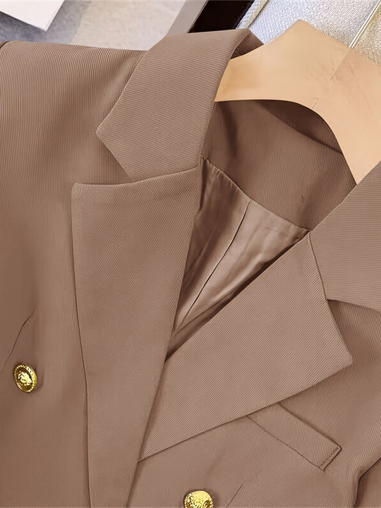 EB | Eleganter Business Slim Blazer mit goldenen Knöpfen Ideal für alle Jahreszeiten