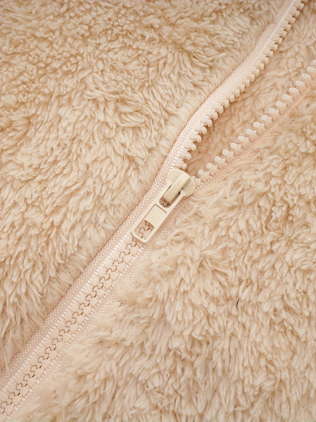 EB | Leichtgewicht Teddyjacke mit Kapuze Polyester Warm und Bequem