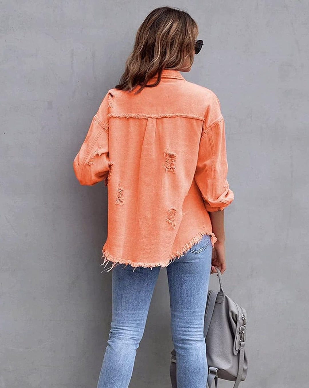 EB | Ripped Übergrösse Denimjacke