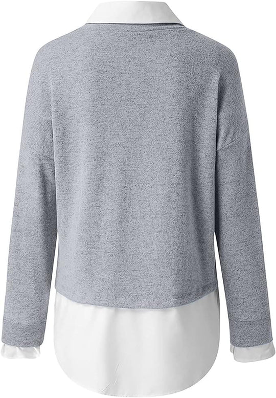 EB | Klassischer Pullover mit Hohem Kragen Wollmischung Elegant und Zeitlos