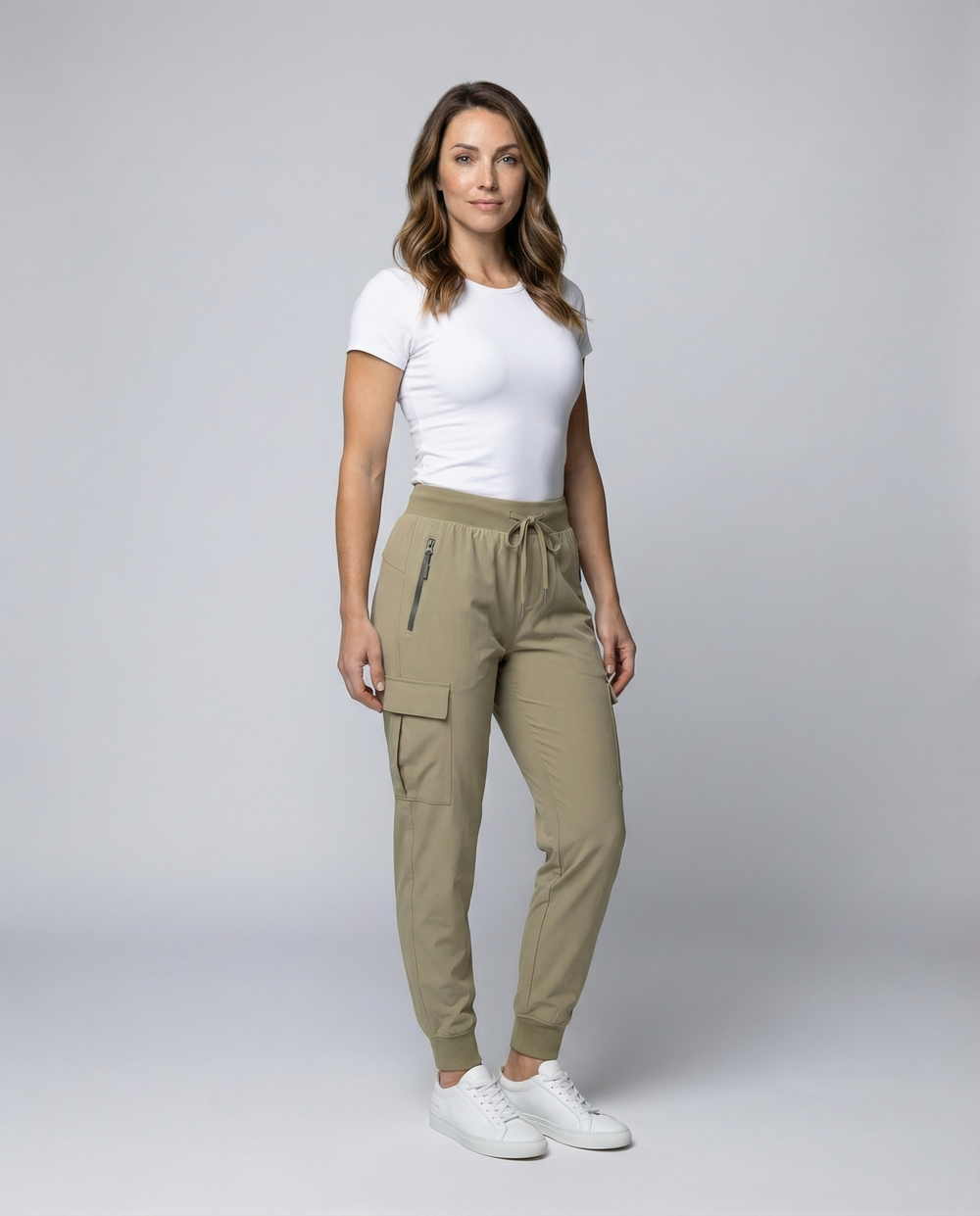 Cargohose Damen leicht & bequem mit verstellbarem Bund