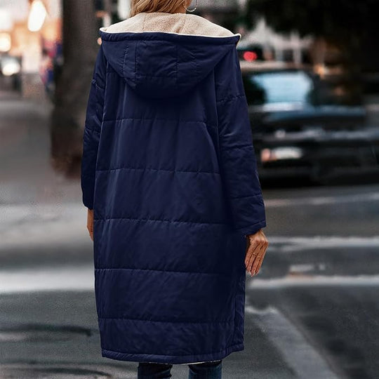EB | Jack für Damen - halblanges Jacke mit Kapuze